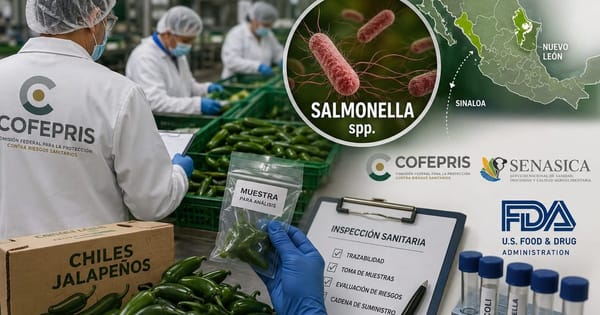 Cofepris investiga empacadora de jalapeños en Nuevo León tras brote de salmonela en EE. UU.
