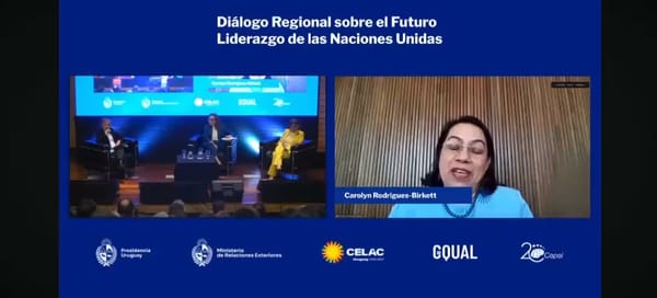 Carolyn Rodrigues-Birkett propone restaurar la confianza de la juventud en la ONU durante el Diálogo Regional de la CELAC